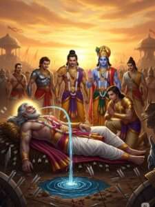 Fall of Bhishma – The Bed of Arrows