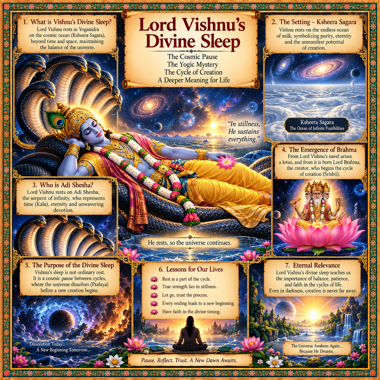Lord Vishnu's Divine Sleep
