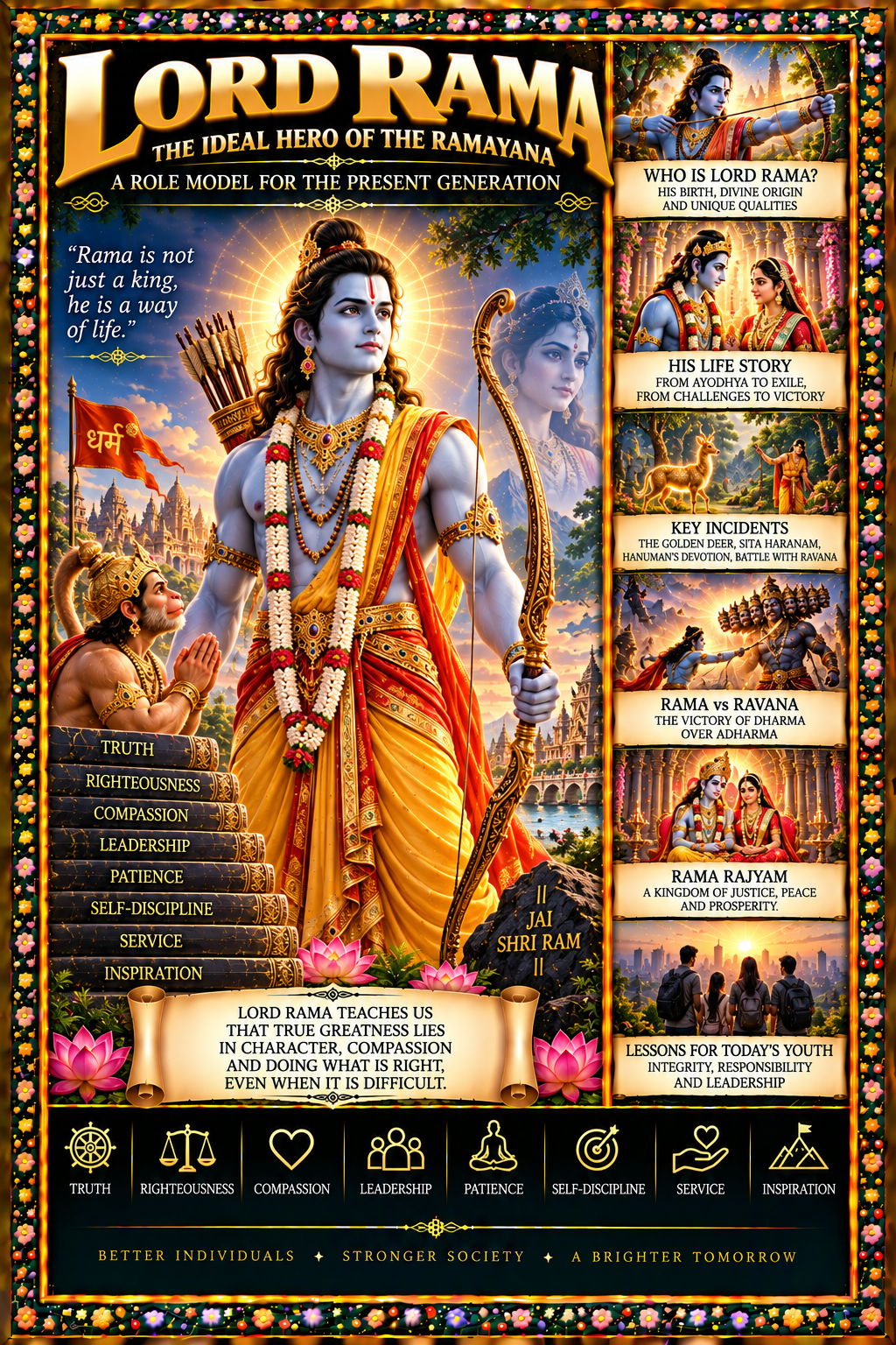 Lord Rama: The Ideal Hero of the Ramayana – A Role Model for the Present Generation