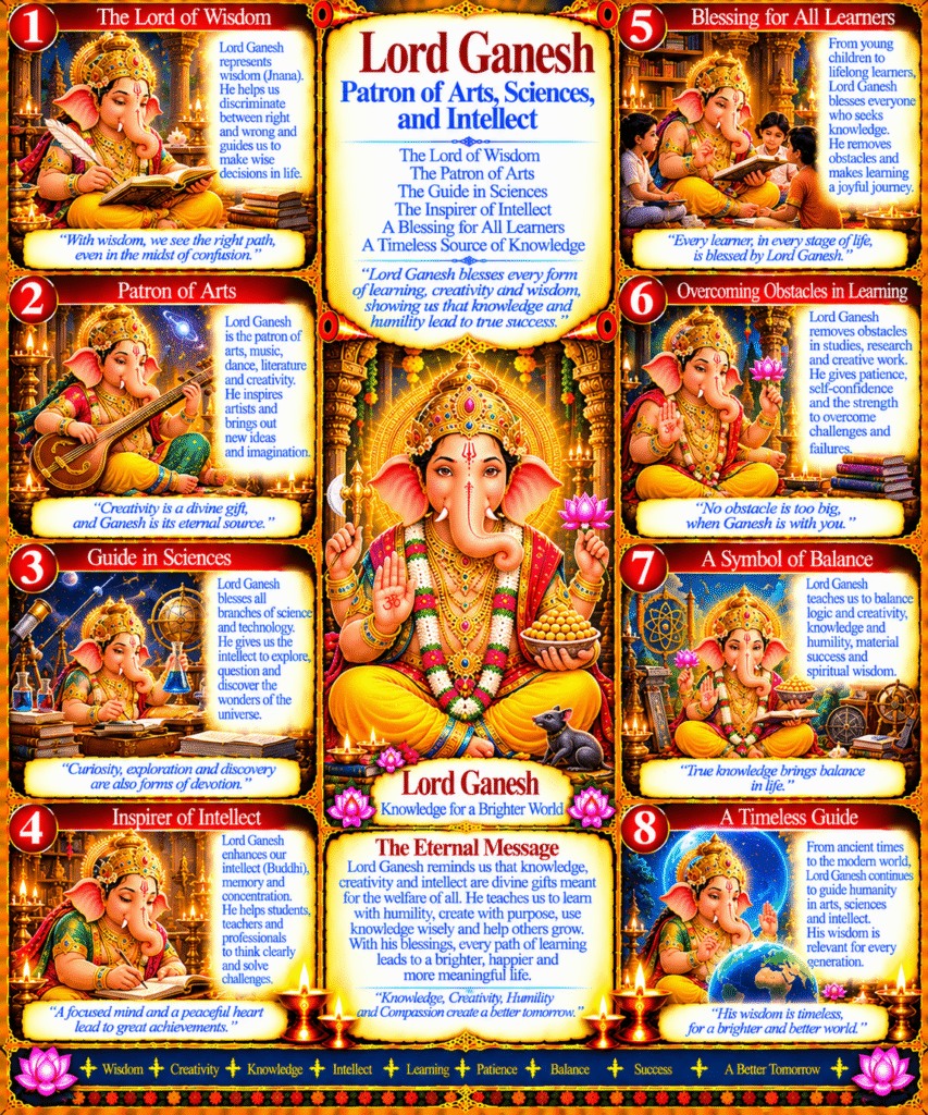 about lord Ganesh– Patron of Arts, Sciences, and Intellect