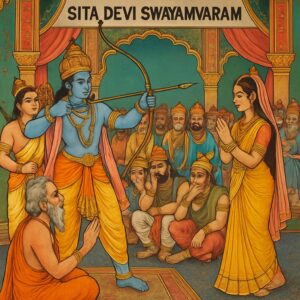 Hero of the Ramayana Rama Breaks Shiva’s Bow