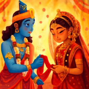 Happy Raksha Bandhan 2025: Draupadi and Lord Krishna