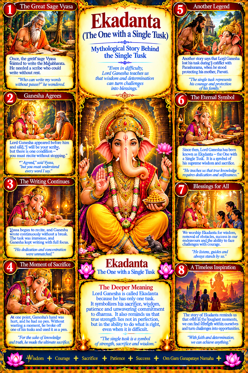 Ekadanta (The One with a Single Tusk): Mythological Story Behind the Single Tusk