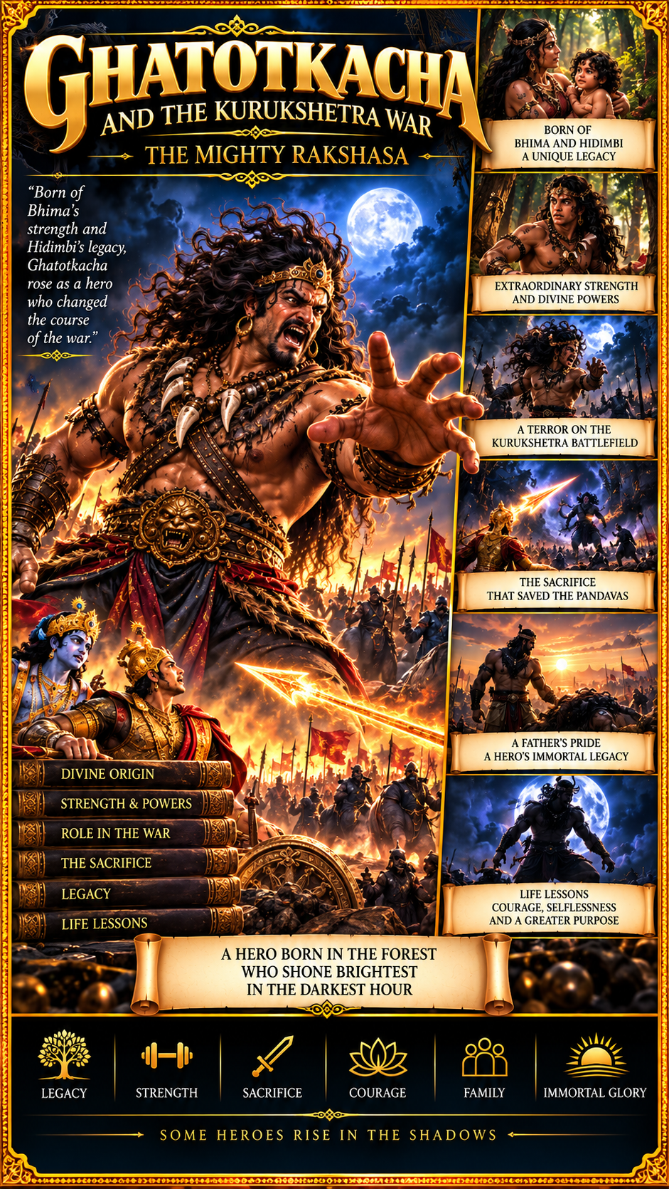 Mahabharata: Ghatotkacha and Kurukshetra War: The Mighty Rakshasa