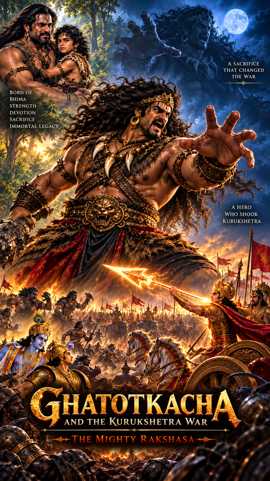 Mahabharata: Ghatotkacha and Kurukshetra War: The Mighty Rakshasa