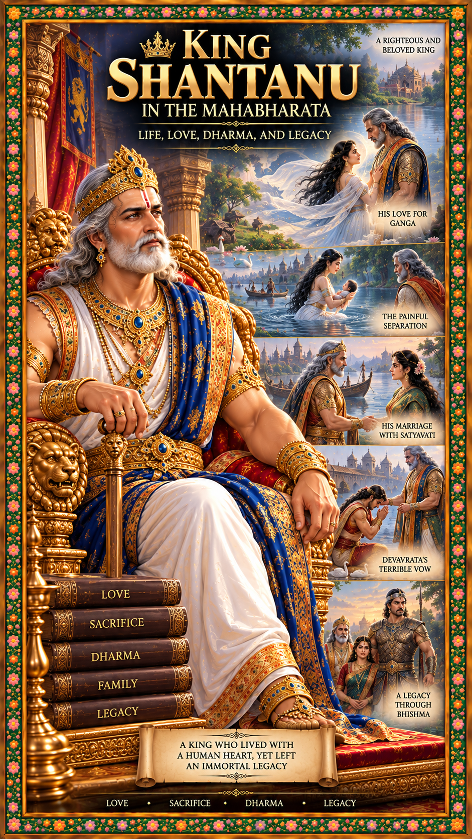 King Shantanu in the Mahabharata: Life, Love, Dharma, and Legacy