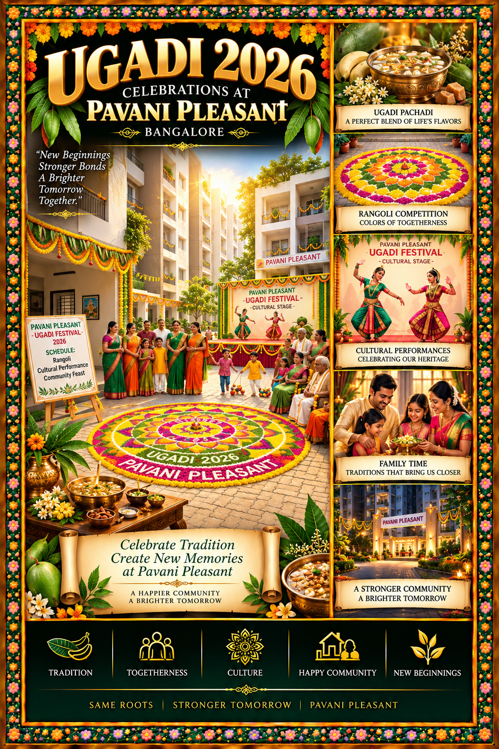 Ugadi 2026 Celebrations at Pavani Pleasant, Bangalore