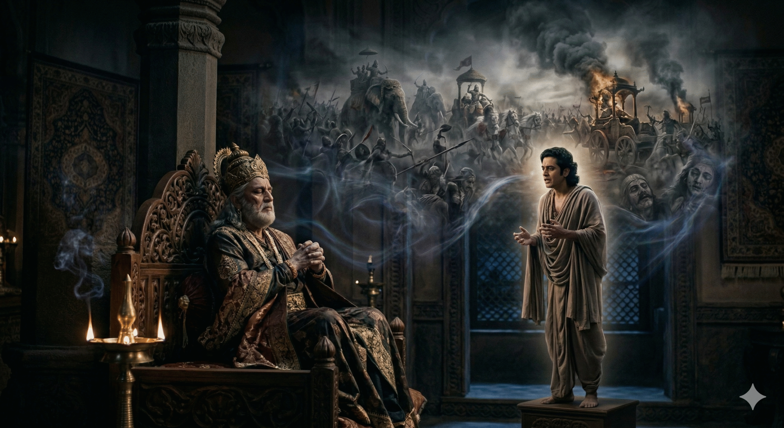The Kurukshetra War: A King’s Regret - Dhritarashtra in the Mahabharata