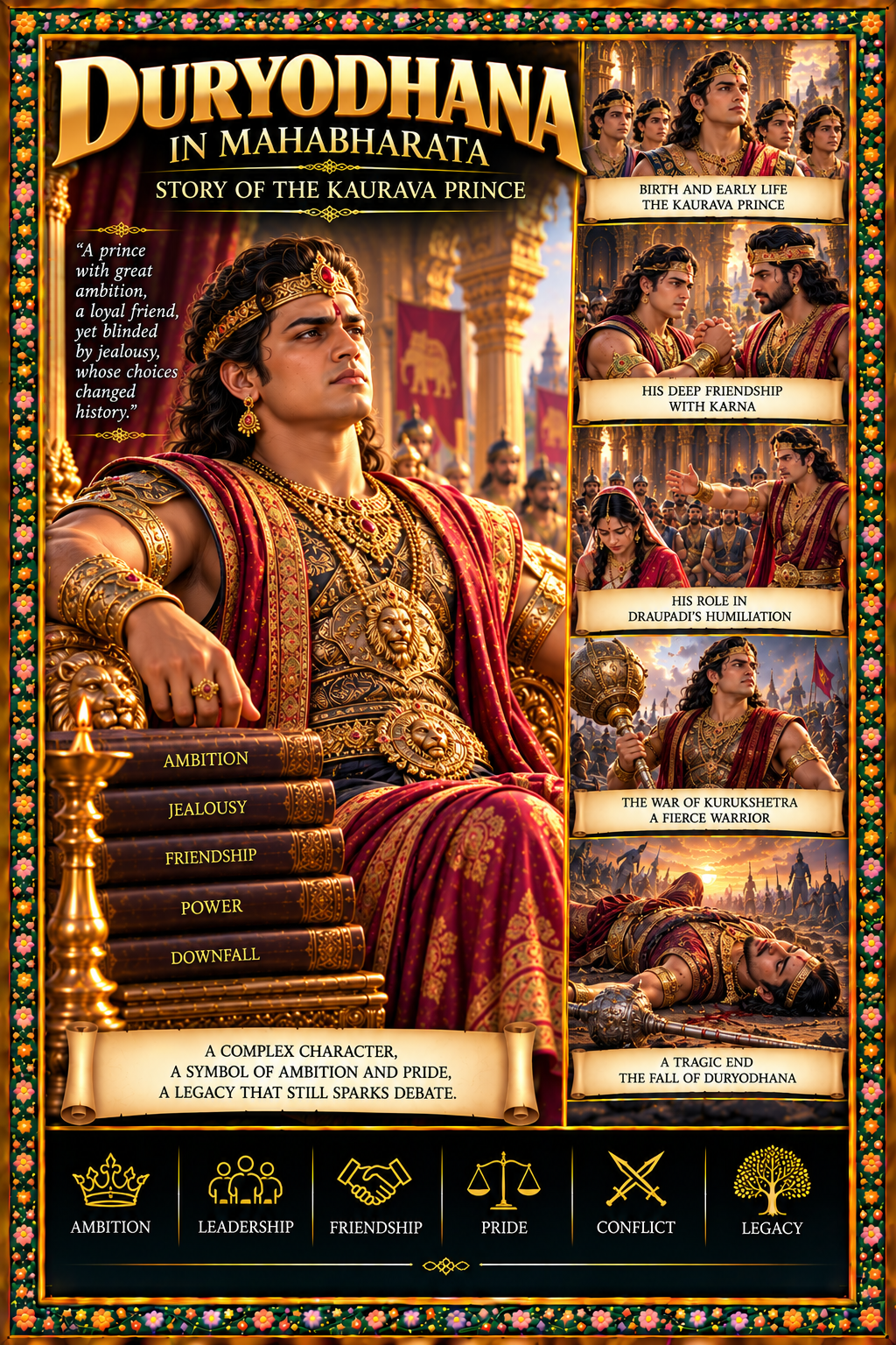 Duryodhana in Mahabharata: Story of the Kaurava Prince
