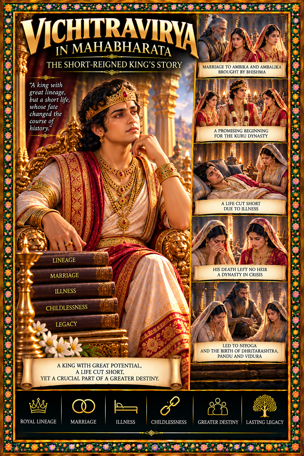 Vichitravirya in Mahabharata: The Short-Reigned King’s Story