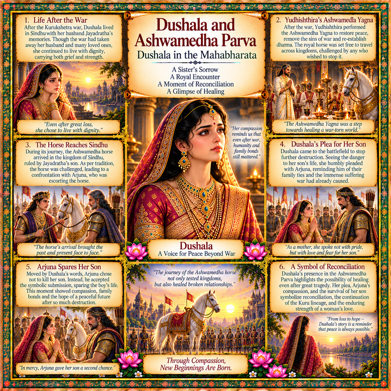 Dushala and Ashwamedha Parva -Dushala in the Mahabharata