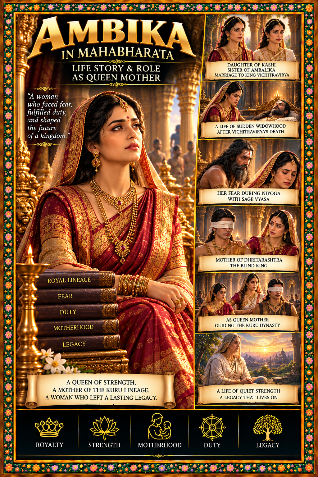 Ambika in Mahabharata: Life Story & Role as Queen Mother