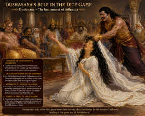 Dushasana’s Role in the Dice Game - Dushasana in the Mahabharata