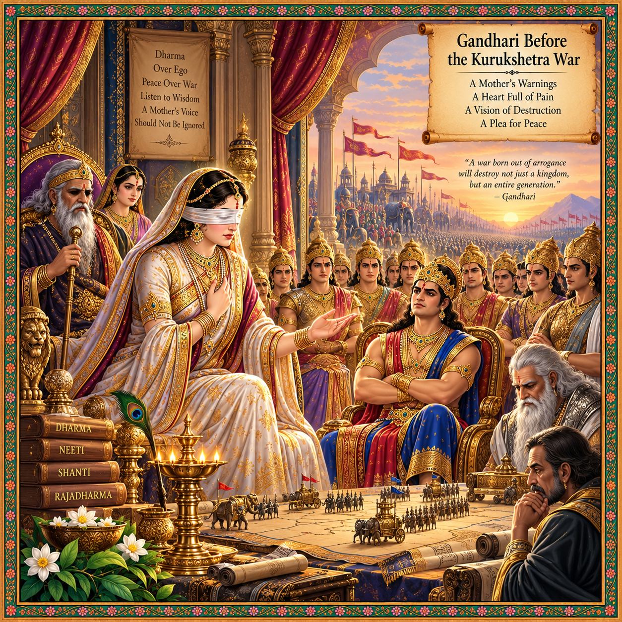 Gandhari Before the Kurukshetra War - Gandhari in the Mahabharata