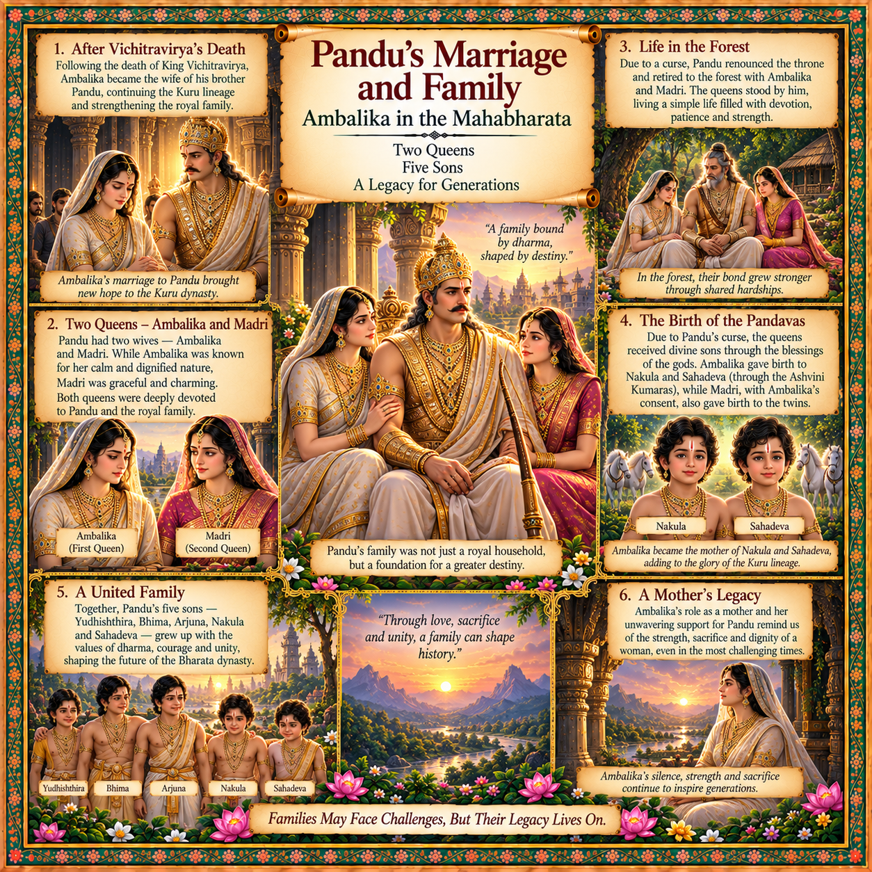 Pandu's Marriage and Family -Ambalika in the Mahabharata