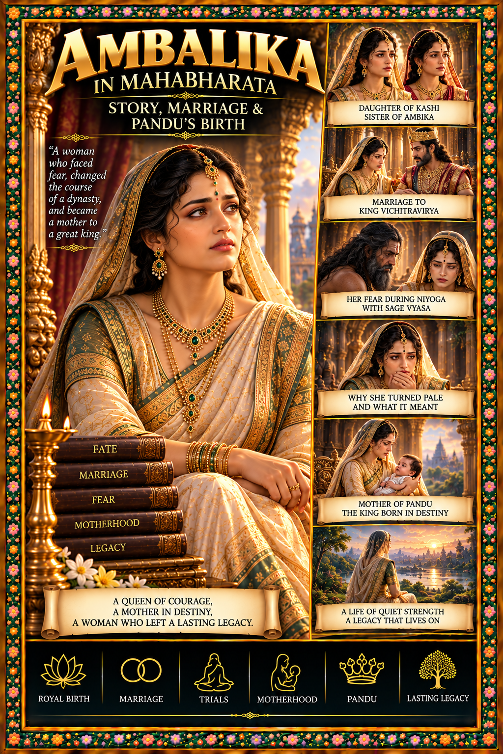 Ambalika in Mahabharata: Story, Marriage & Pandu’s Birth