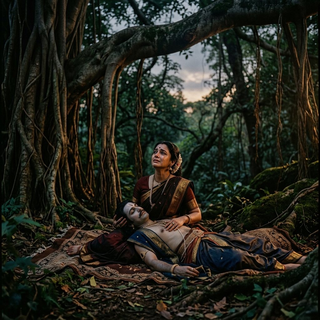 Tragic death of King Pandu and Madri's sacrifice