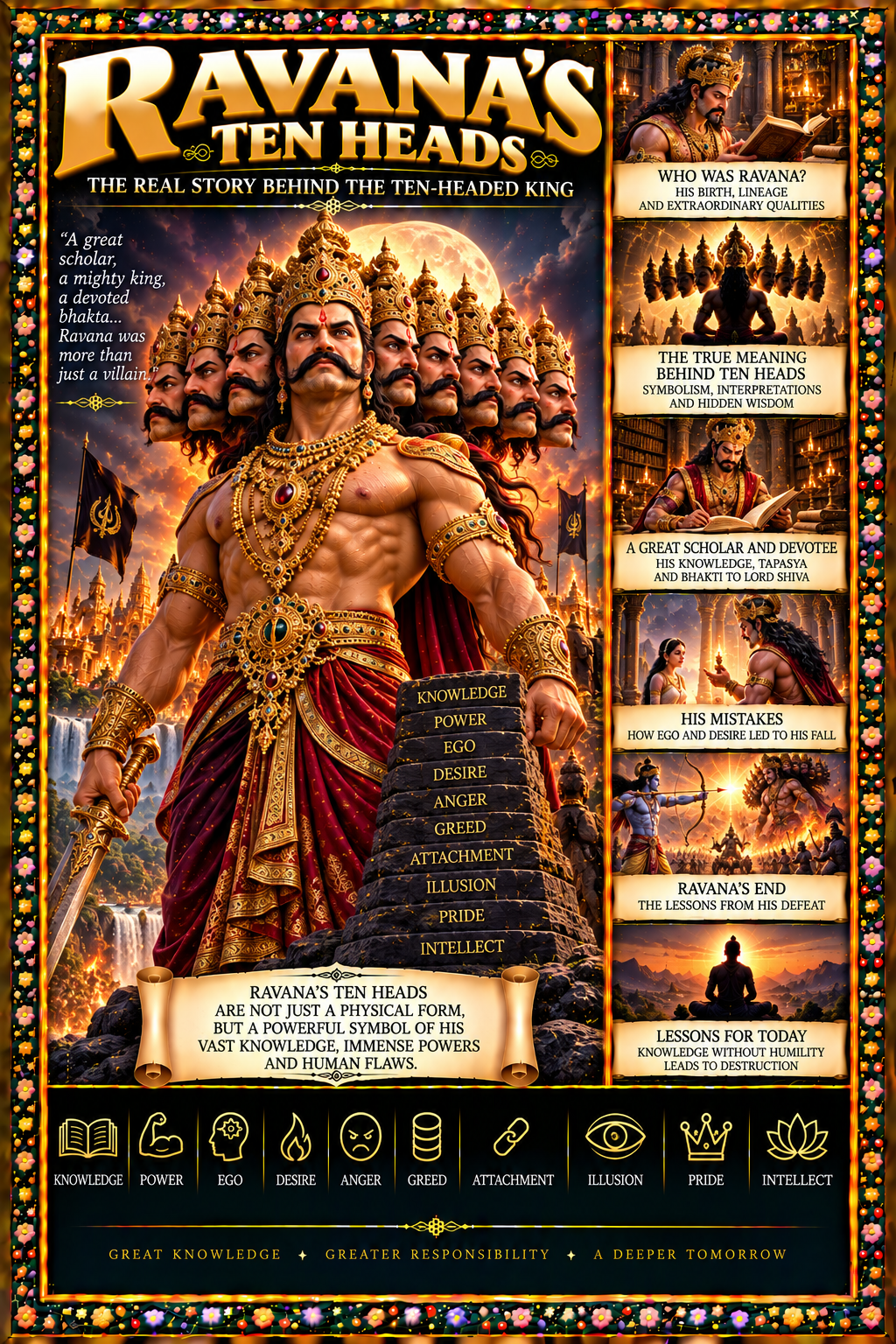 Ravana’s Ten Heads: The Real Story Behind the Ten-Headed King