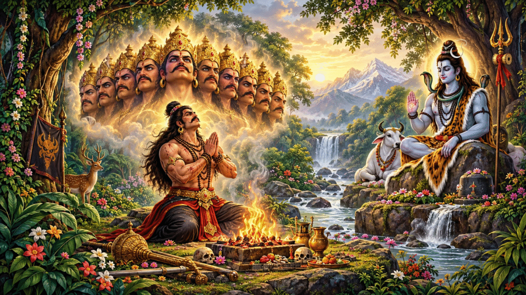 The Mythological Origin of Ravana's Ten Heads