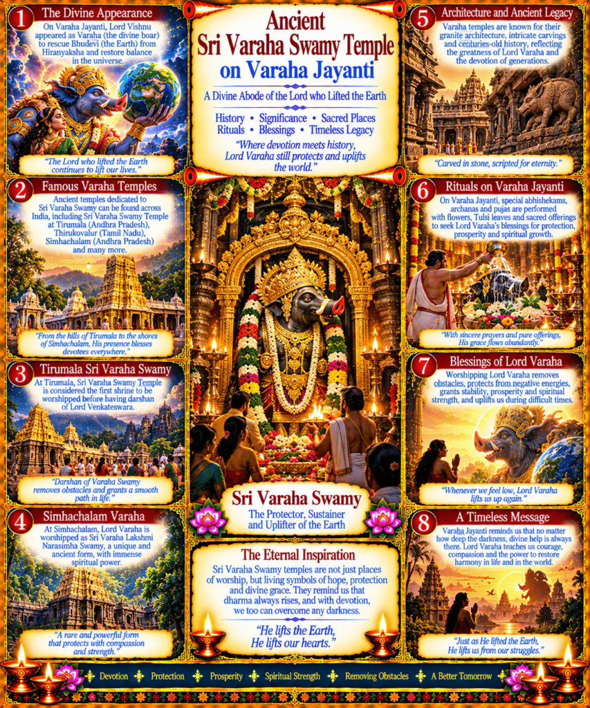 Ancient Sri Varaha Swamy temple on Varaha Jayanti