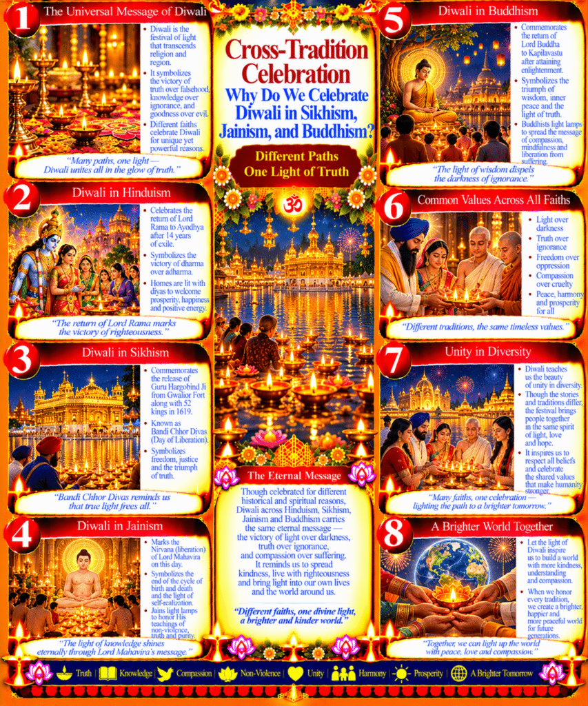 Cross-Tradition Celebration: Why Do We Celebrate Diwali in Sikhism, Jainism, and Buddhism?